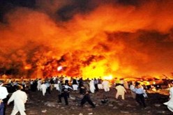 مقتل 8 مسلحين واحتراق أكثر من 300 متجر شرق أفغانستان