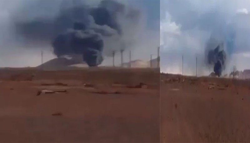 بالفيديو.. حريق مهول في أنبوب لنقل البترول في الاغواط