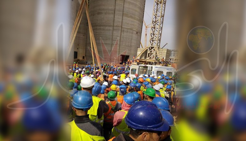 ستة جرحى منهم 3 في حالة خطيرة بعد سقوط رافعة داخل مصنع الاسمنت بالشلف