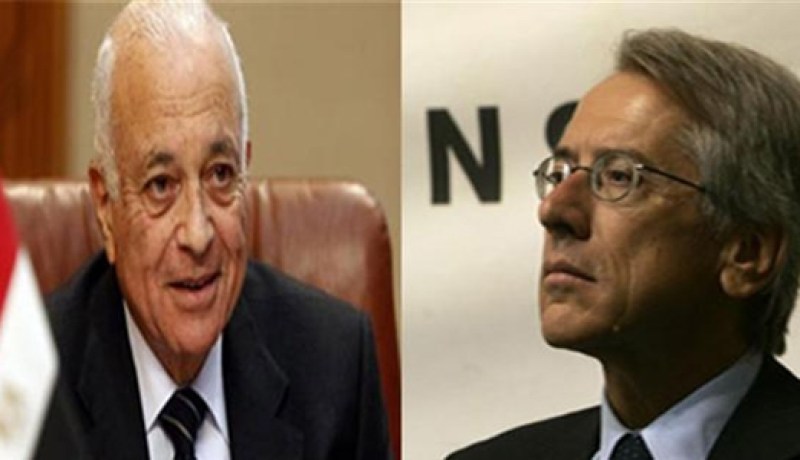 نبيل العربي يتباحث مع وزير خارجية إيطاليا أوضاع الشرق الأوسط بالقاهرة