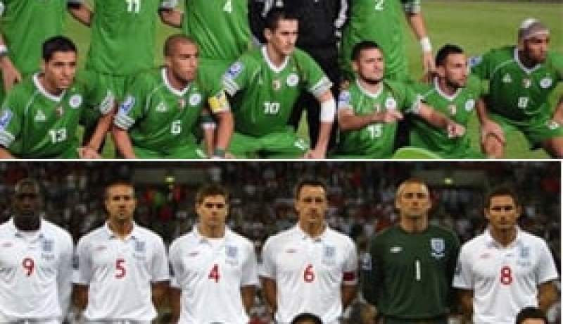 مونديال 2010: ارقام واحصائيات من مباراة انكلترا والجزائر