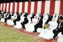 في حفل زفاف جماعي 12 زوجا يدخلون القفص الذهبي بوهران