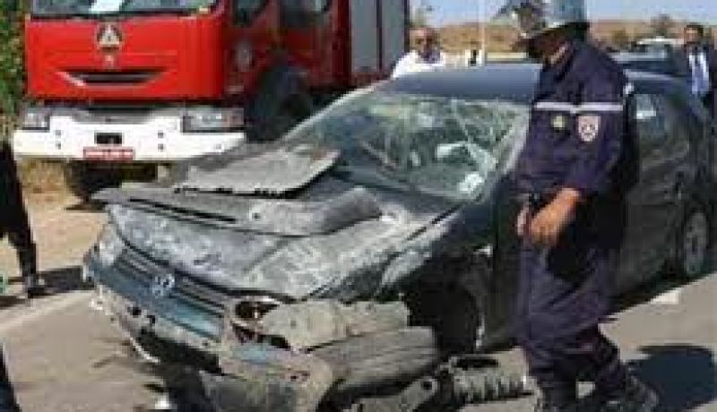 وفاة شخص وإصابة 4 آخرين في اصطدام تسلسلي لـ3 سيارات ببلدية بلخير في قالمة