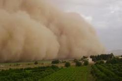 عواصف رملية تسبب في انقطاع الكهرباء و اتلاف المحاصيل الزراعية في ادرار