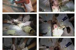 ام صينية ترمي جنينها داخل انبوب مجاري