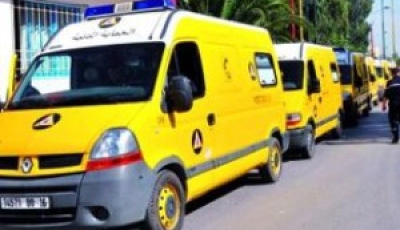 مصرع مريضة وجريحين في حادث إنحراف سيارة إسعاف بتيسمسيلت