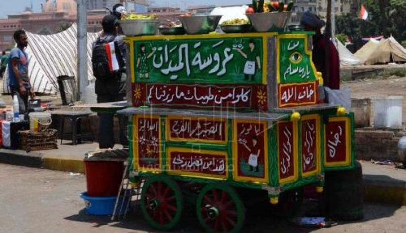 ميدان التحرير خالي من المتظاهرين والشعارات