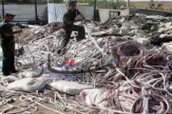 قوات الامن تحبط محاولة تهريب 910 كلغ من النحاس بتلمسان