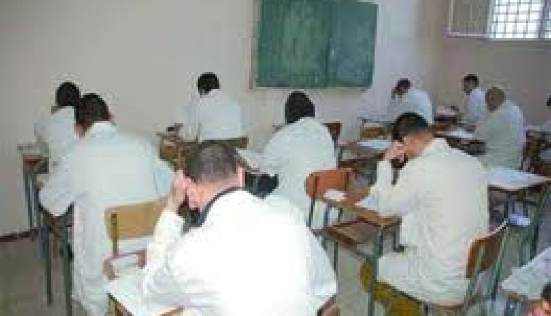 4396 محبوس يجتازون امتحانات شهادة التعليم المتوسط في ظروف جد مريحة