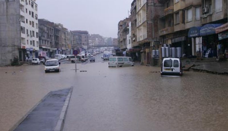الامطار الطوفانية تخلف خسائر مادية كبيرة في سكيكدة