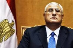 الرئيس المؤقت عدلي منصور يعلن عن تشكيل لجنة لتعديل الدستور
