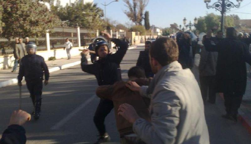اشتباكات عنيفة بين قوات الأمن و شباب بورقلة