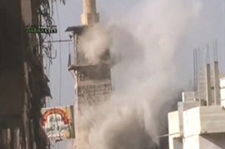 المعارضة السورية تتهم النظام بتدمير مئذنة الجامع العمري في درعا