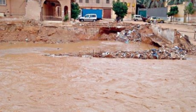 أضرار مادية كبيرة بفكيرينة في أم البواقي جراء تساقط أمطار طوفانية