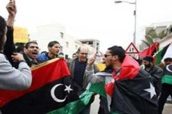 اقتحام البرلمان الليبي من قبل مجموعة من جرحى ثورة 17 فبراير بأجدابيا