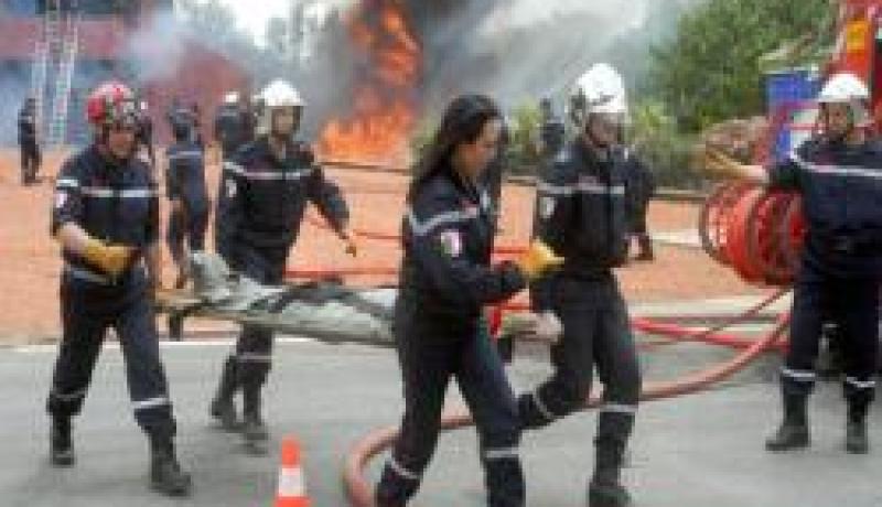 التكفل بالتجار ضحايا حريق سوق حي 1600 مسكن بقسنطينة