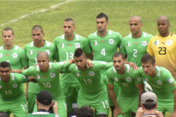 المنتخب الوطني بالزي الأخضر في المباراة الفاصلة أمام بوكينافاسو