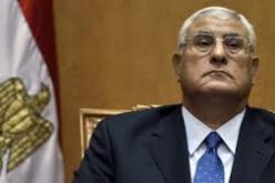 عدلي منصور يعد المصريين انه سيعمل على تحقيق المصالحة الوطنية