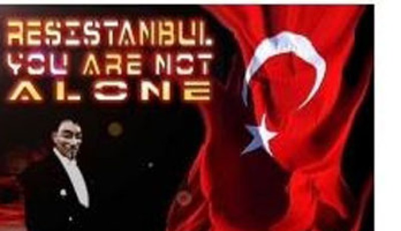 قراصنة يخترقون الموقع الرسمى لأردوغان تضامنا مع المتظاهرين