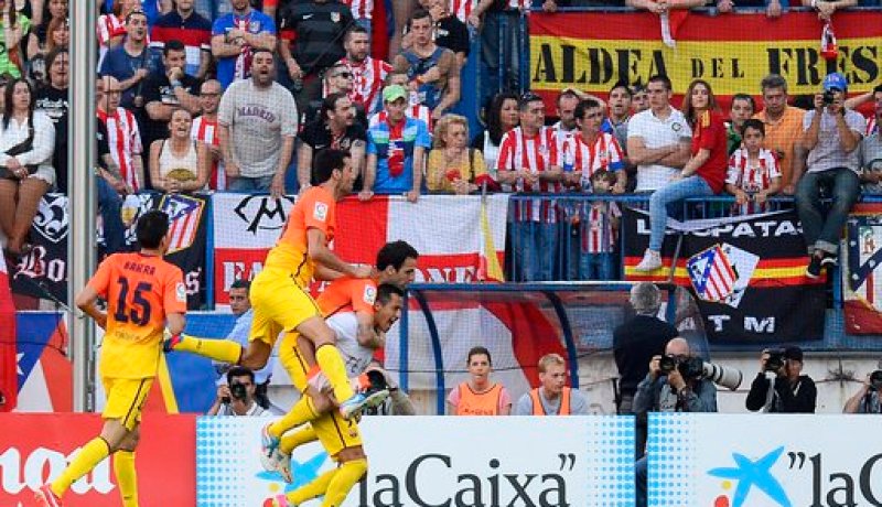 برشلونة يتوج بطلاً لليغا في قلب العاصمة مدريد