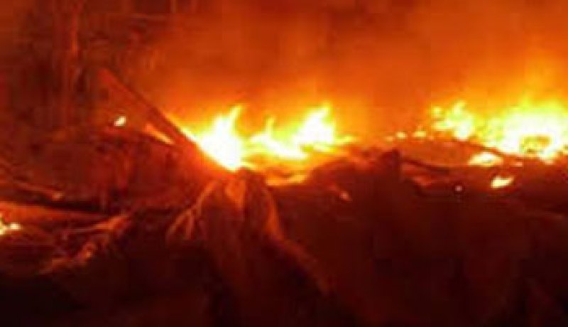 حريق هائل فى مستشفى ابن سينا بالمجمع الطبى شمال بغداد