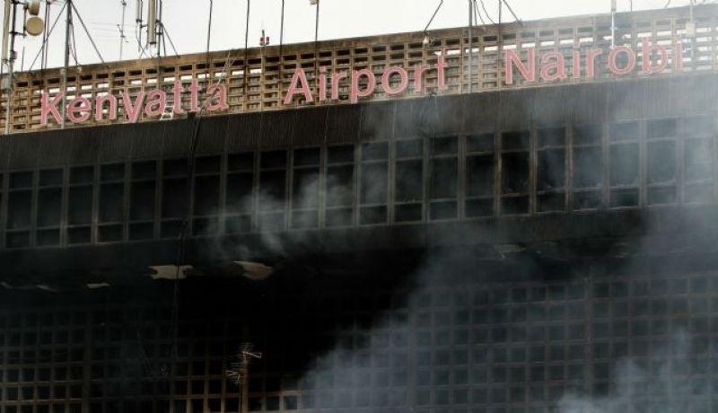 حريق هائل يشل مطار نيروبي الدولي
