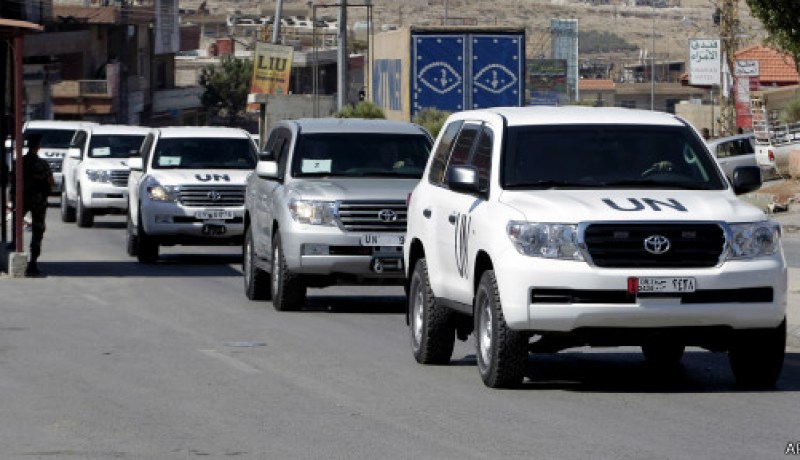 فريق خبراء نزع الأسلحة الكيمياوية يصلون دمشق