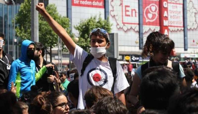 مظاهرة في نيويورك تأييدا للمتظاهرين في تركيا