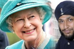 ملكة بريطانيا يحرسها مسلم مُلتحٍ