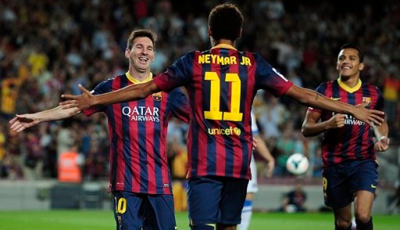 برشلونة يقسو على ضيفه ريال سوسييداد بأربع أهداف