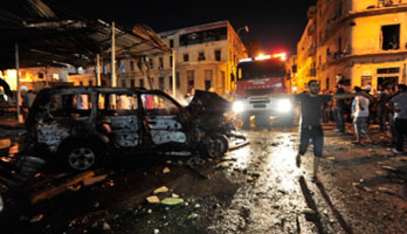 13 جريحا فى انفجار مجمع المحاكم ومكتب المدعى العام فى بنغازى