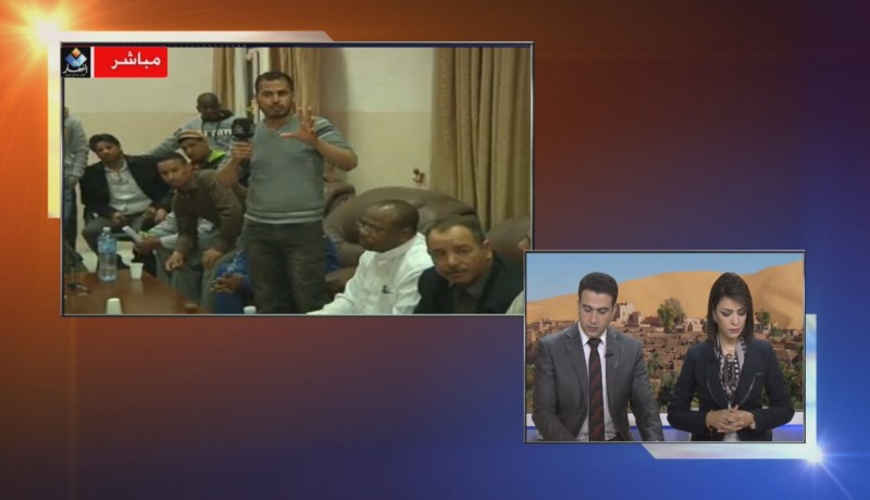 قناة النهار تنقل إنشغالات بطالي ورقلة على المباشر
