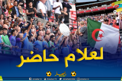 بالفيديو.. العلم الجزائري يصنع الحدث بملعب “ويمبلي” !!
