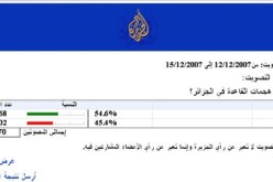 “الجزيرة” تسحب استفتاء أيد “القاعدة” في التفجيرات الانتحارية بالجزائر