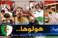بالفيديو.. محرز ونجوم الخضر “هولوها” بعد الفوز أمام كولومبيا