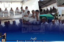 وزير الشؤون الدينية يتفقد الحجاج بمخيمات عرفة