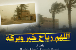 الوادي : رياح قوية تقطع الكهرباء وتغلق طرقات