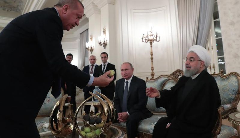 أردوغان يستضيف بوتين وروحاني بالتين الطازج