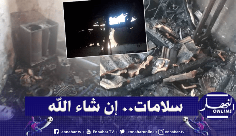 بالصور.. إصابة 6 أشخاص من عائلة واحد في إنفجار غاز بتيارت