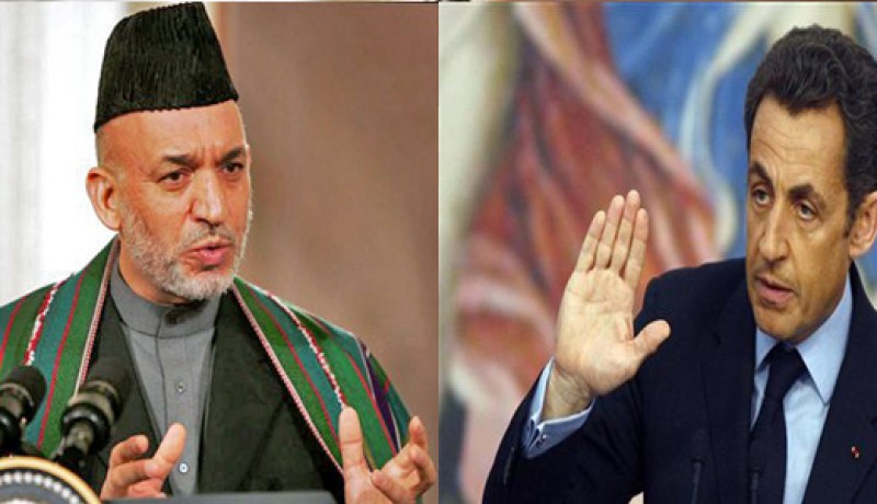 الرئيس الافغاني يزور ساركوزي بعد تهديده بسحب قواته من افغانستان