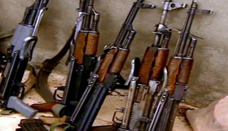 العثور على معمل للاسلحة فيه طائرة استطلاع بحي بابا عمرو في حمص