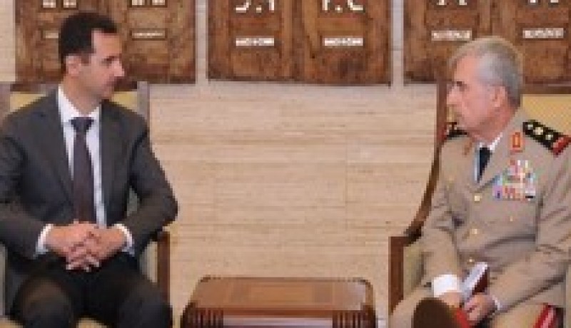 الرئيس السوري يستقبل رئيس هيئة الأركان السوري الجديد