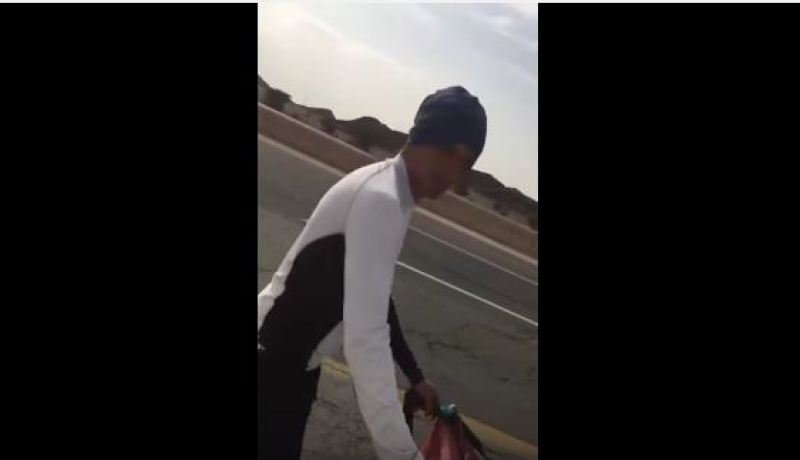 بالفيديو شاب من أصول جزائرية يعبر 17 دولة مشيا على الأقدام لأداء العمرة