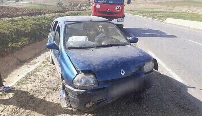 الشلف: 4 جرحى في حادث إنحراف سيارة سياحية بالصوالة في بلدية الصبحة