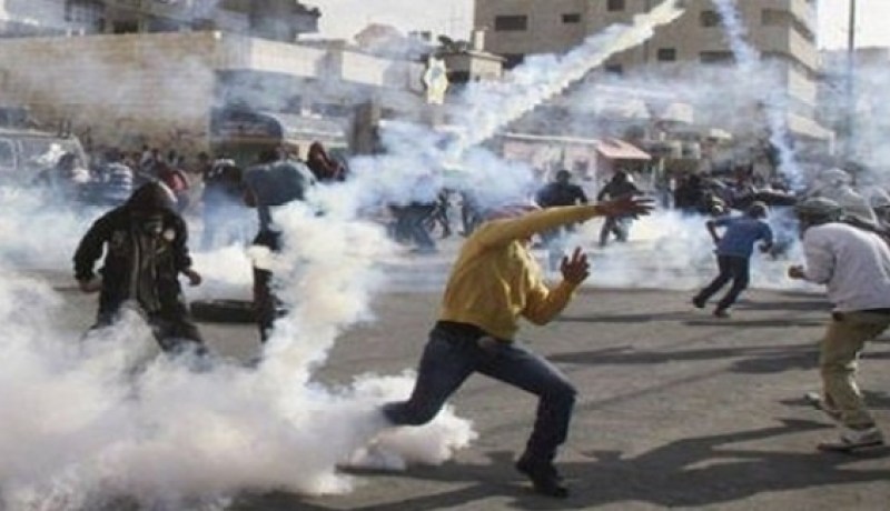 إصابة عدد من الفلسطينيين  جراء مواجهات مع قوات الإحتلال غرب جنين