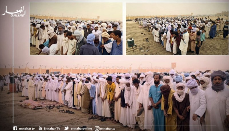 تشييع جنازة شيخ زاوية سبل السلام مولاي امحمد دليل ببرج باجي مختار