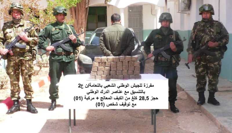 حجز أزيد من 28 كغ “زطلة” وأكثر من 38 طن مواد غذائية في ولايتين