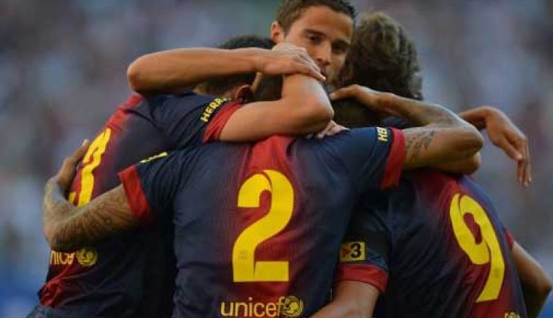 برشلونة يفوز على هامبورغ في أول مباراة له مع فيلانوفا