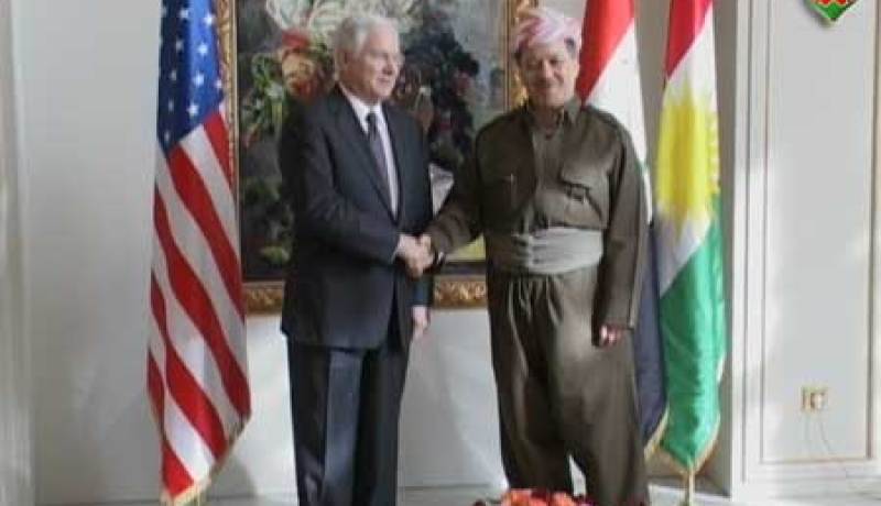 وزير الدفاع الاميركي التقى الزعيم الكردي مسعود بارزاني