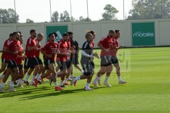 بالصور.. أجواء رائعة في تدريبات الخضر